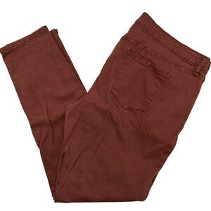 🔥Sonoma Women's Maroon Denim Dark Wash Pull On Skinny Jeans Size 18L🔥